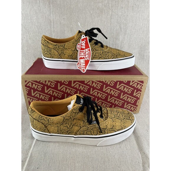 Vans Shoes Doheny Snake Honey Gold Sneakers 6.5W NEW VN0A3MVZ29Q - Picture 1 of 8